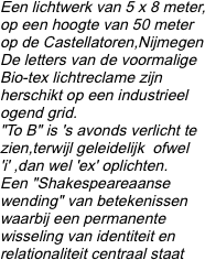 Een lichtwerk van 5 x